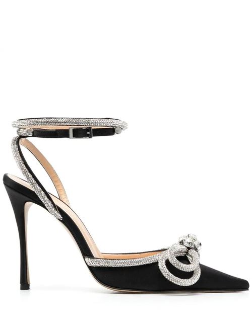 Black silk crystal pump MACH & MACH | FW20-0235BLACK